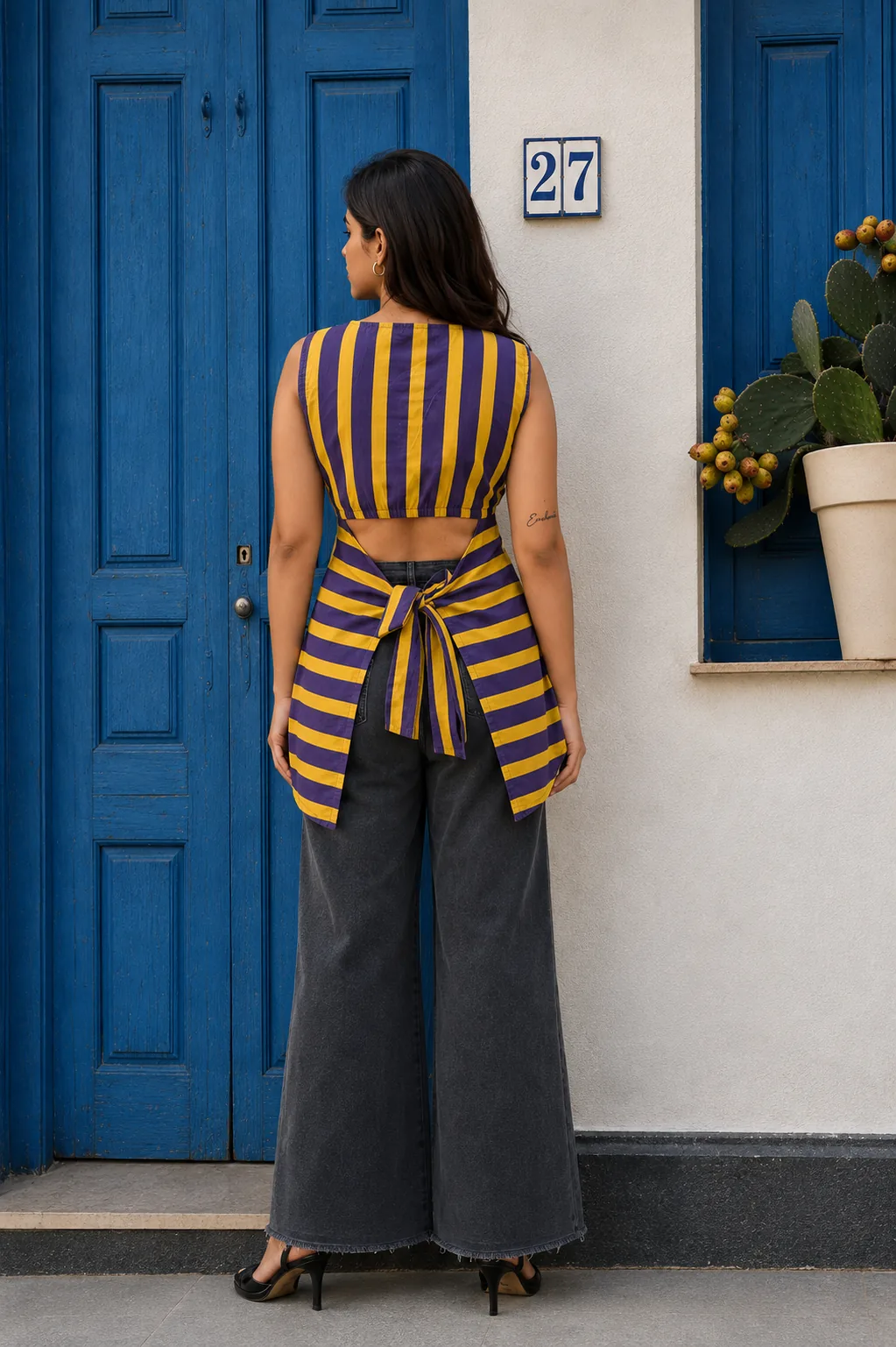 Blue & Yellow Strips