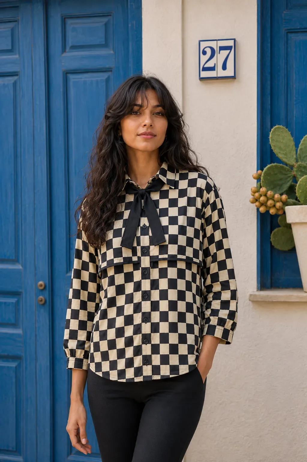 Chess Check Black Shirt
