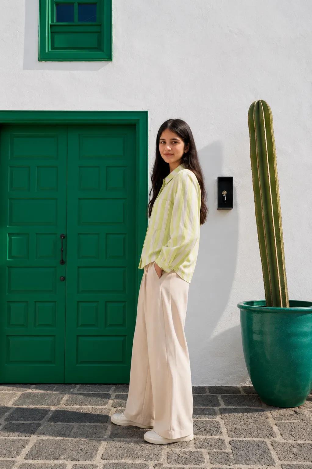 Green Stripes Shirt