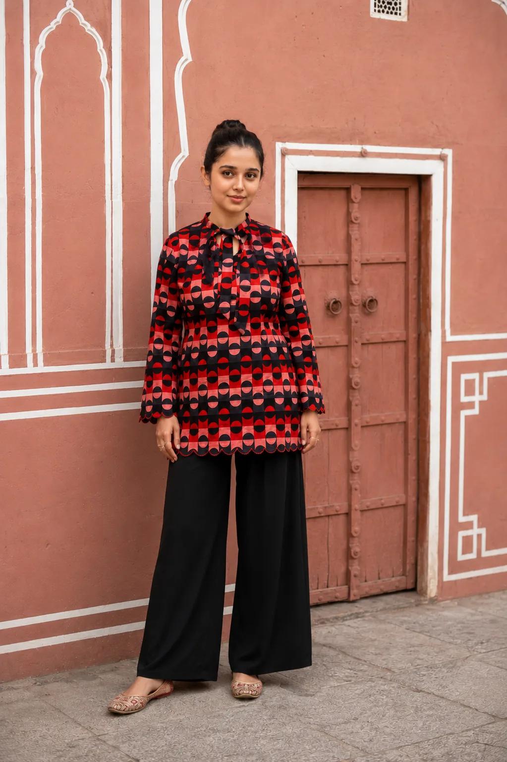 Retro Geo-Chic Kurti