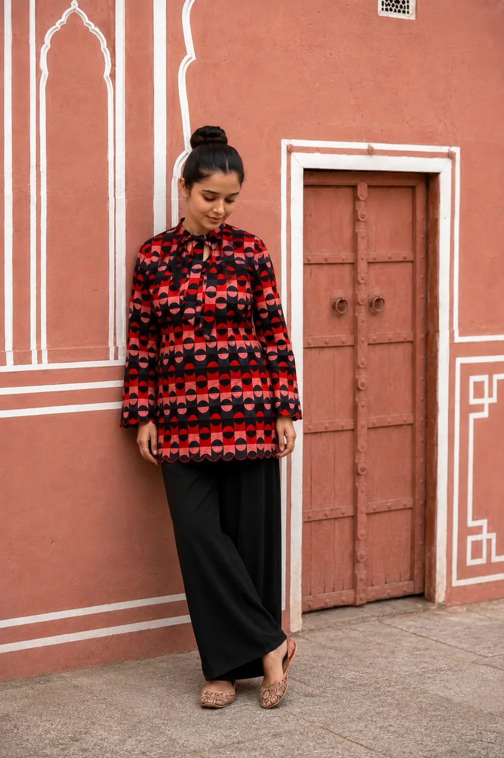 Retro Geo-Chic Kurti